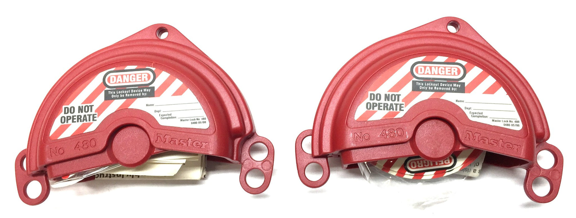 Master Lock Gate Valve Lockout 480 [Lot of 2] NOS