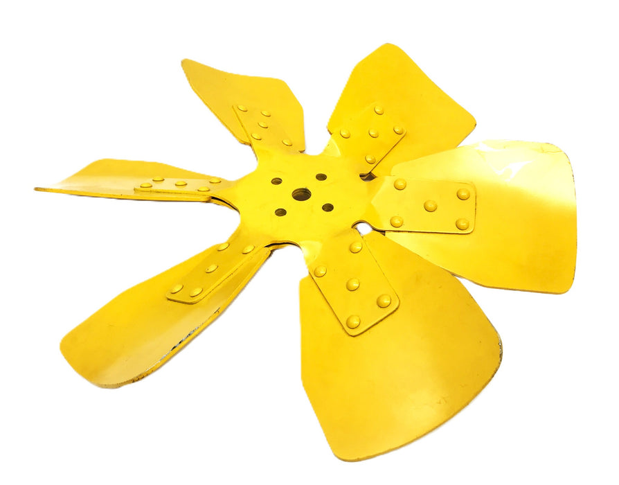 Unbranded 17 inch Steel Yellow Fan Blade USED