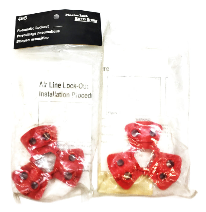 Master Lock Pneumatic Lockout Air Valve 465 [Lot of 2] NOS