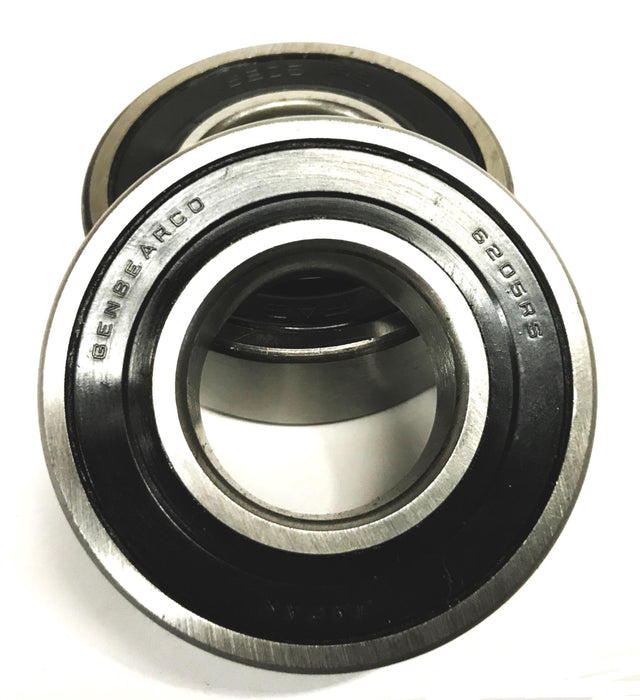 Genbearco/FAG  Rubber Shielded Ball Bearing 6205RS [Lot of 2] NOS