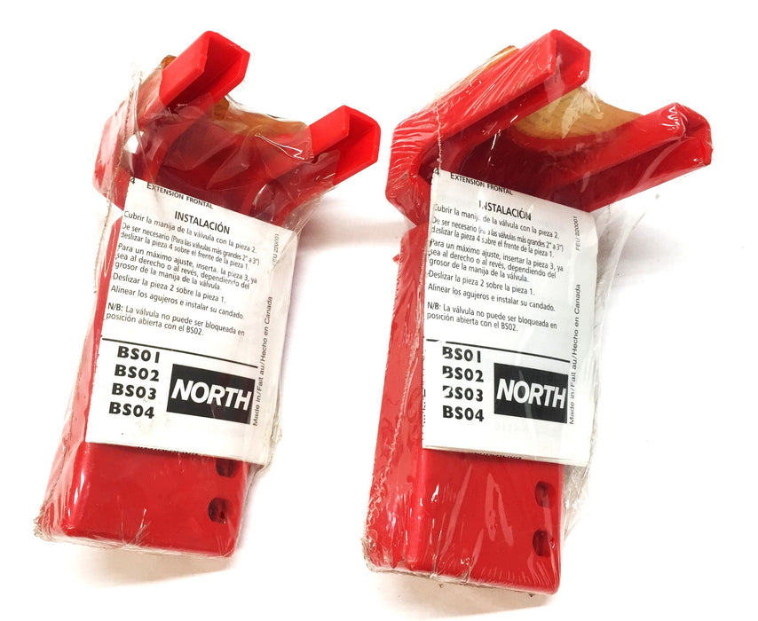 Honeywell North B-Safe Ball Valve Lockout BS01R [Lot of 2] NOS
