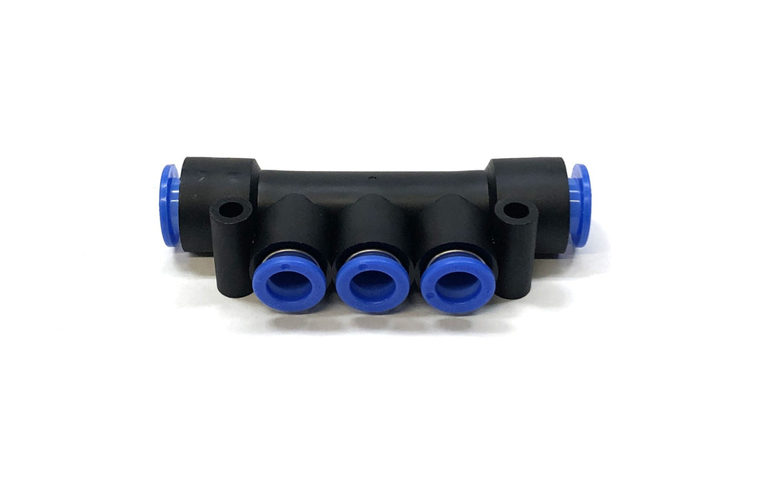 SMC Triple Union Push To Connect Manifold KM13-08-10-3 NOS