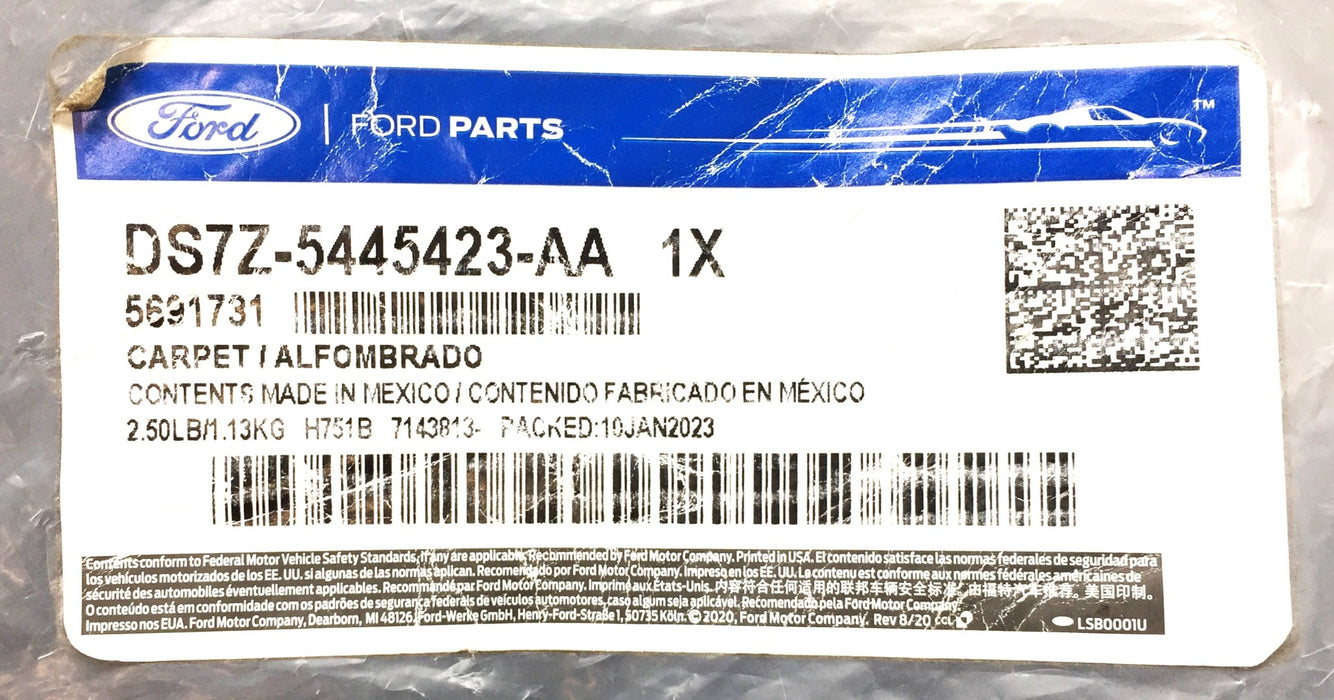 Ford Truck Side Carpet Trim Panel DS7Z-5445423-AA (DS7Z5445423AA) NOS