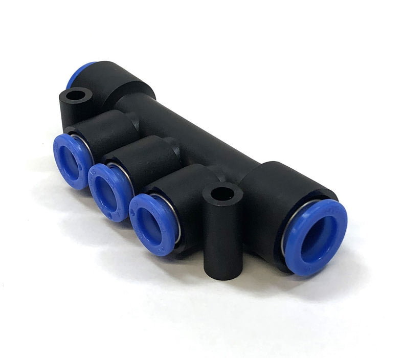 SMC Triple Union Push To Connect Manifold KM13-08-10-3 NOS