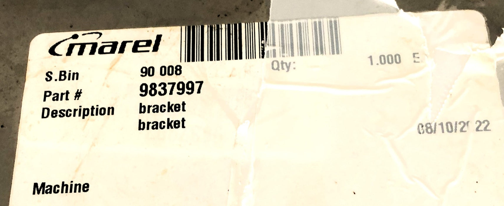 Marel Bracket 9837997 NOS