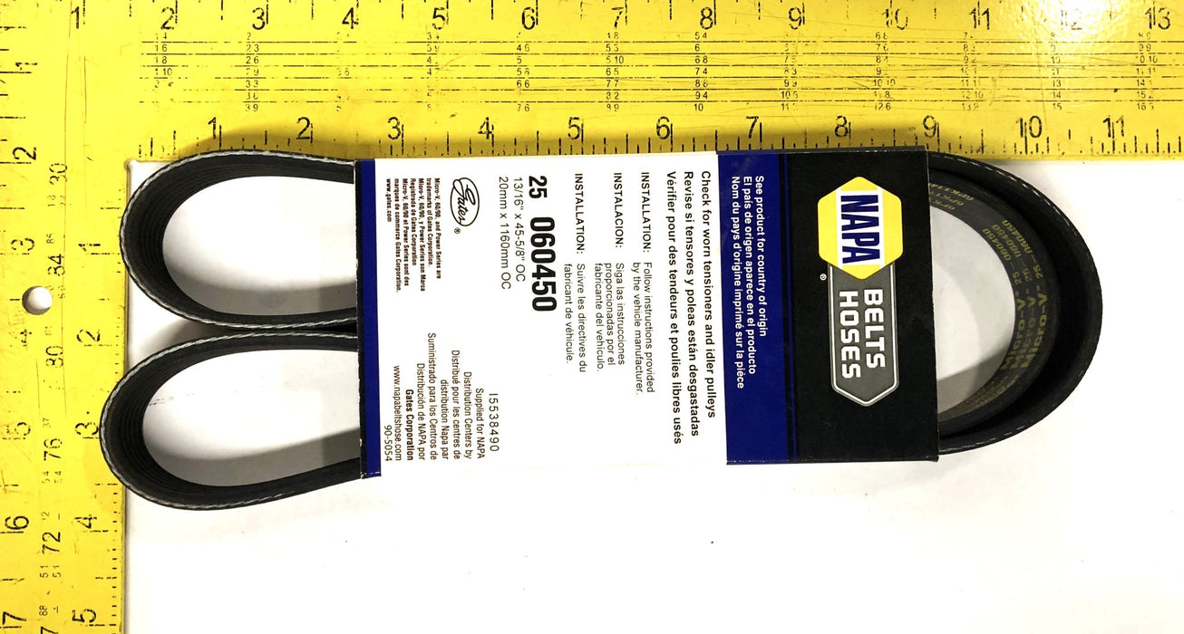 NAPA Power Series Micro-V 25 V-Belt 6PK1146 (060450) NOS