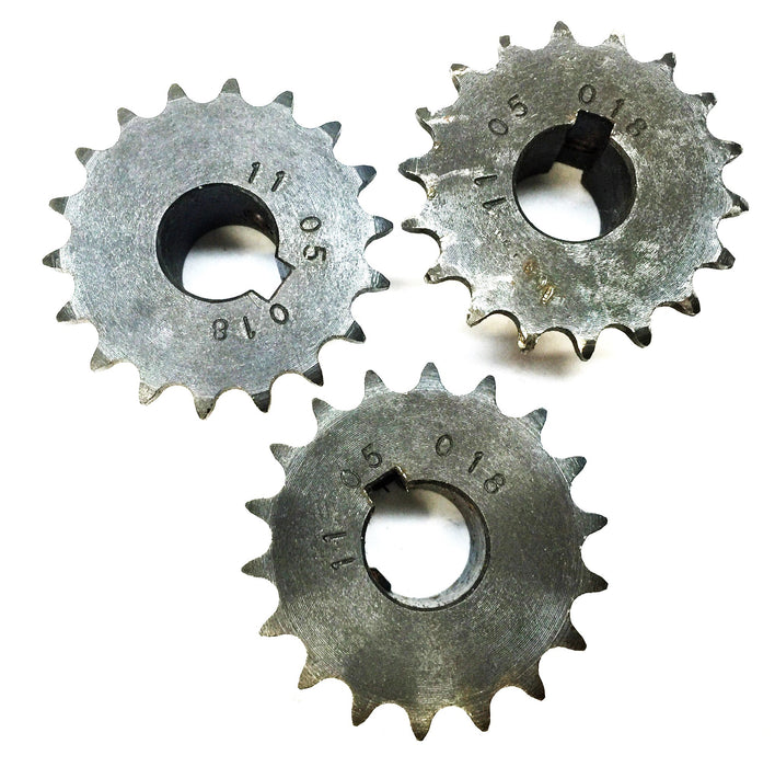 Unbranded 18-Tooth Sprocket 1105018 [Lot of 3] NOS