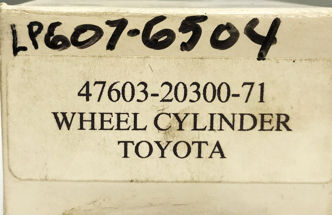 Toyota Right Hand Wheel Cylinder 47603-20300-71 LP607-6504 (607-6504) NOS