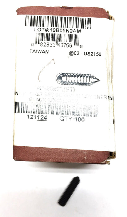 Brighton-Best 1/4"-20 x 1" Cone Point Socket Set Screw 121124 [Lot of 90] NOS