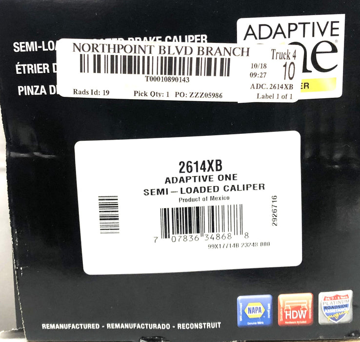 Adaptive One Semi-Loaded Caliper 2614XB REMANUFACTURED