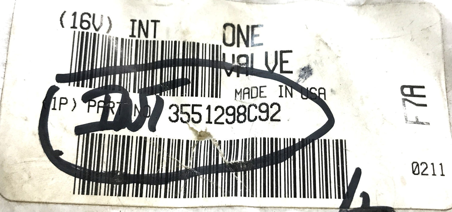 International Fan Clutch Solenoid Valve 3551298C92 NOS