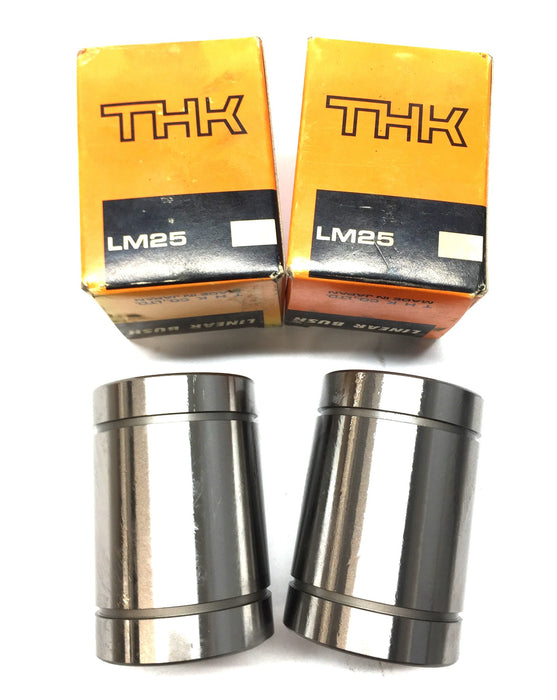 THK Linear Bushing Bearing LM25 [Lot of 2] NOS