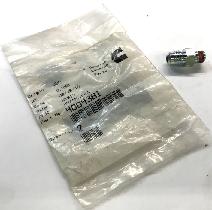 Cummins Male Union Connector 4004381 NOS