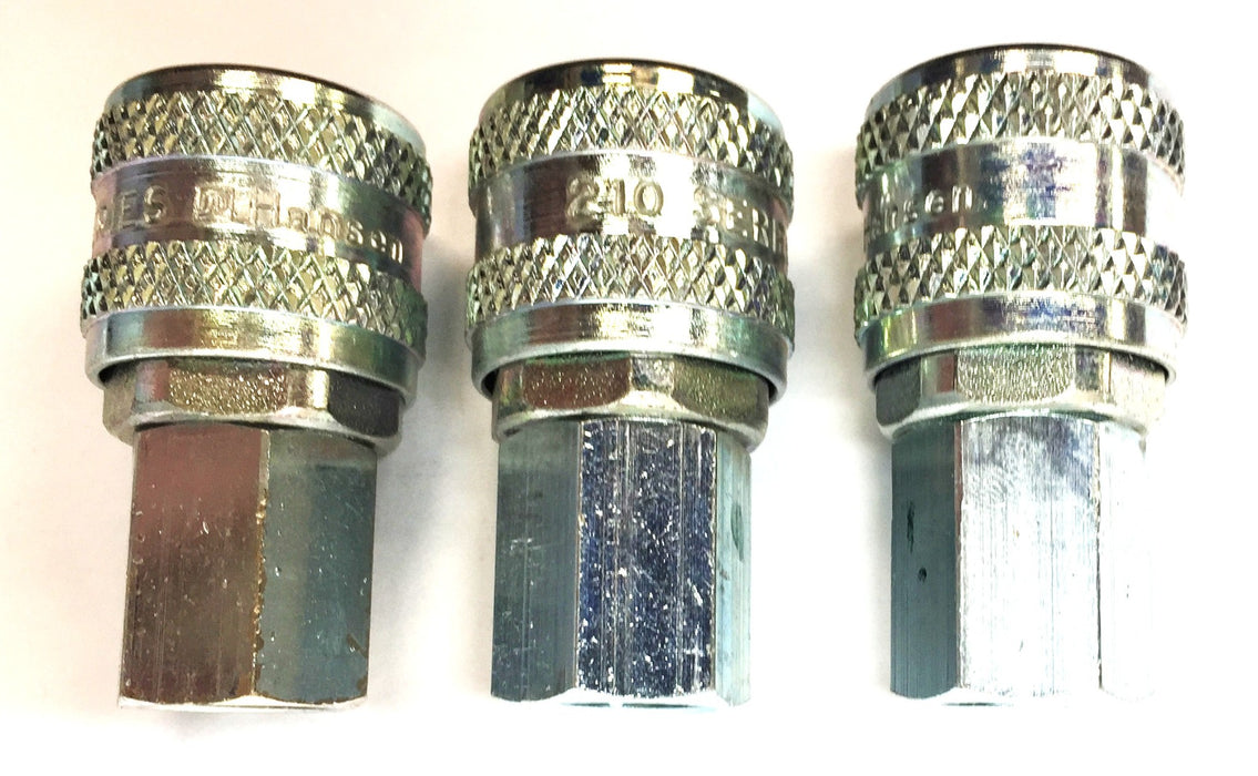 Hansen Series 210 Quick Connect 1/2-20" Steel Coupler [Lot of 3] 212994 NOS