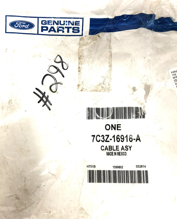 Ford Hood Release Cable Assembly 7C3Z-16916-A NOS