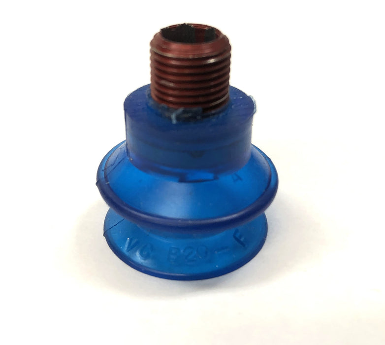 Vi-Cas Blue Vinyl Round Vacuum Cup VCB20F [Lot of 6] NOS