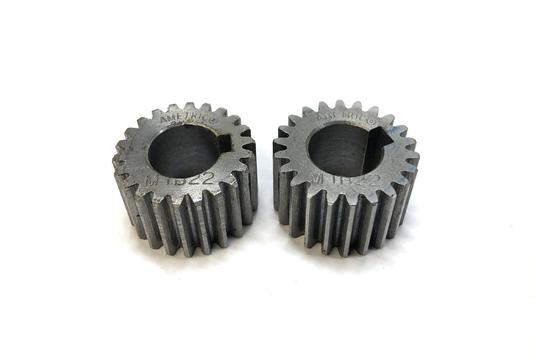 Ametric 22 Teeth Spur Gear With Keyway M1B22 [Lot of 2] NOS