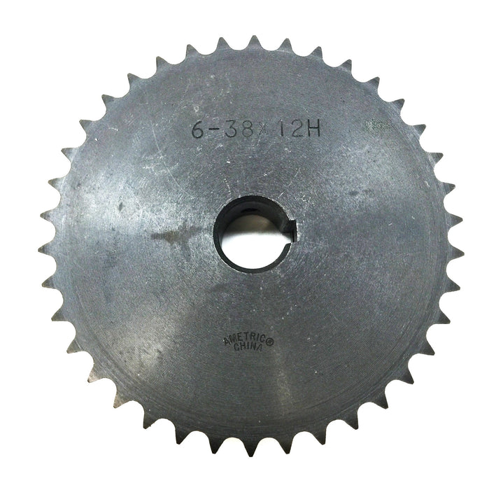 Ametric Steel Hub Sprocket 6-38x12H NOS