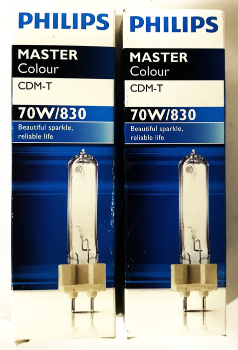 Philips CDM-T 70W/830 G12 Light Bulb [Lot of 2] NOS
