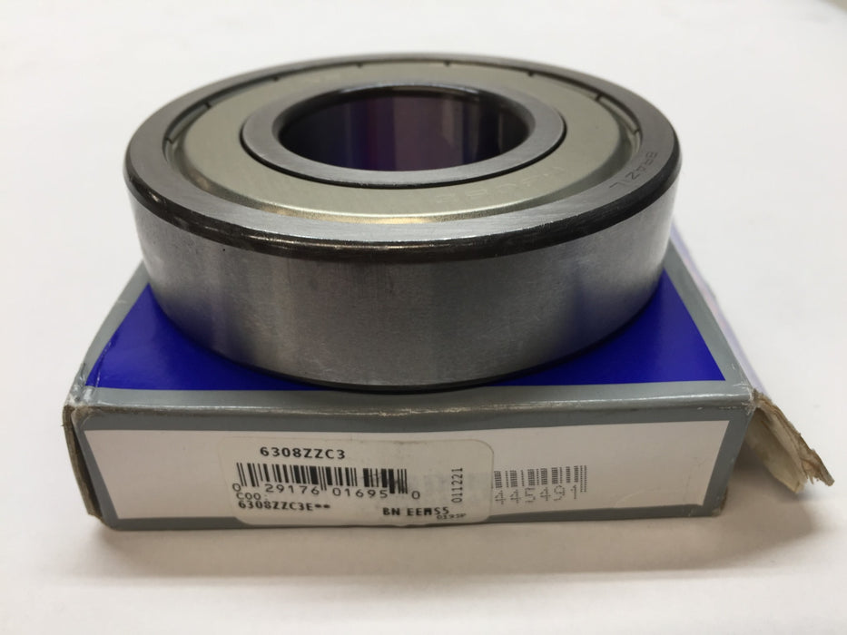NSK Steel Sealed Roller Bearing 6308Z (6308ZZC3) NOS