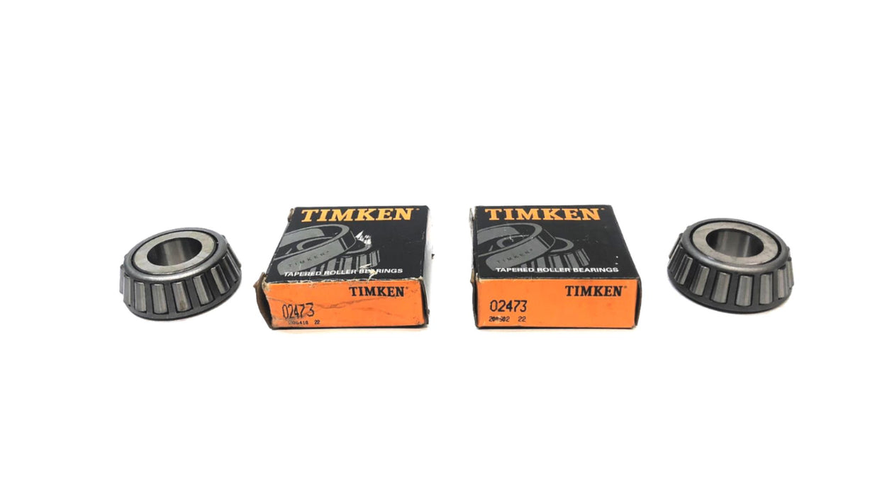 Timken Tapered Roller Bearing Cone 02473 [Lot of 2] NOS