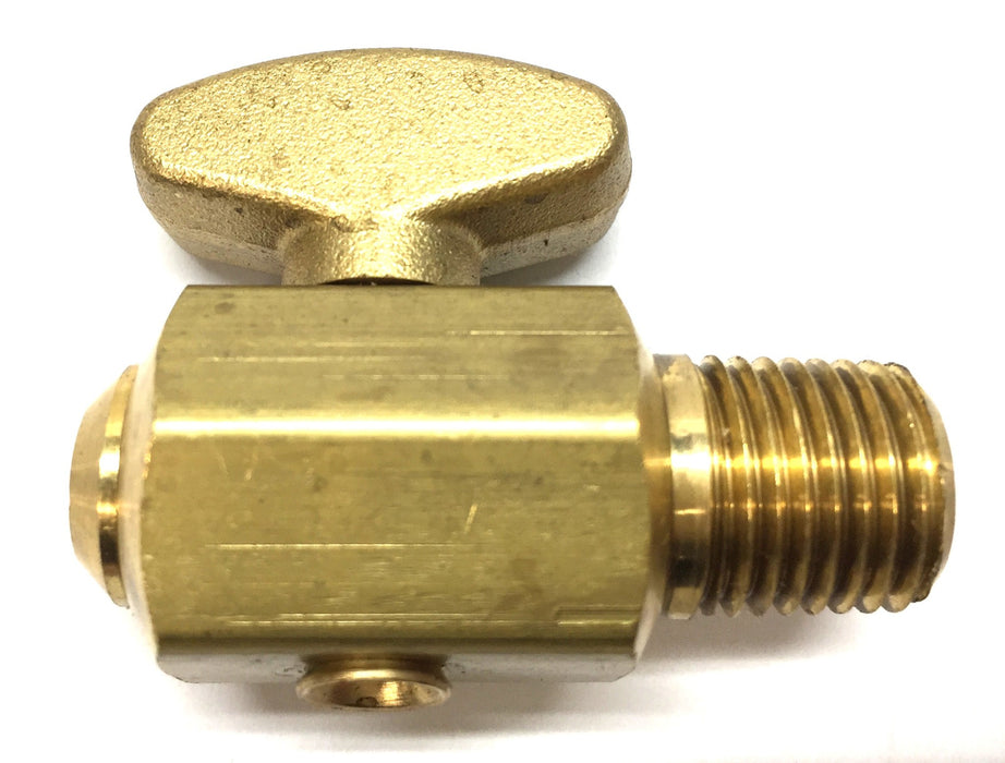 Van Hool 9/16"-18 Male Threaded Brass Air Tank Drain Valve 637211920 NOS