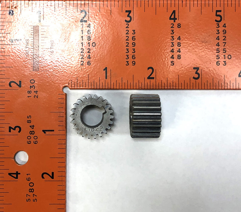 Ametric 22 Teeth Spur Gear With Keyway M1B22 [Lot of 2] NOS