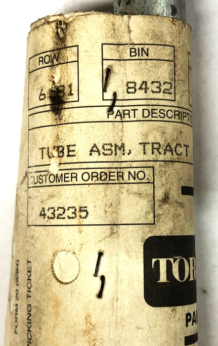 Toro Tract RH Tube Assembly 83-4340 NOS