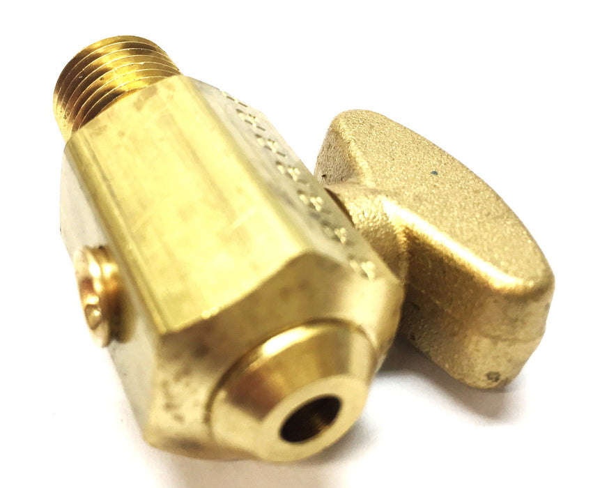 Van Hool 9/16"-18 Male Threaded Brass Air Tank Drain Valve 637211920 NOS