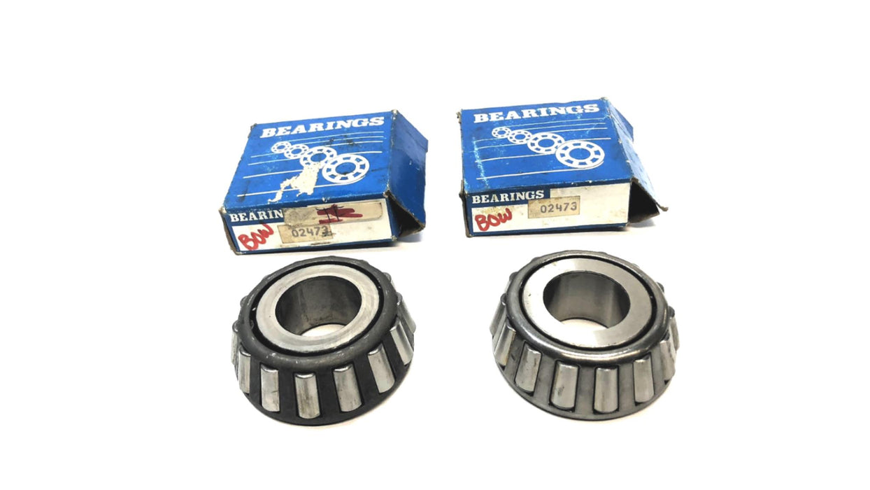 Bower Tapered Roller Bearing Cone 02473 [Lot of 2] NOS