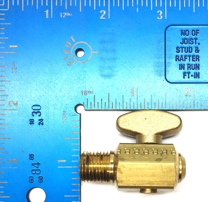Van Hool 9/16"-18 Male Threaded Brass Air Tank Drain Valve 637211920 NOS