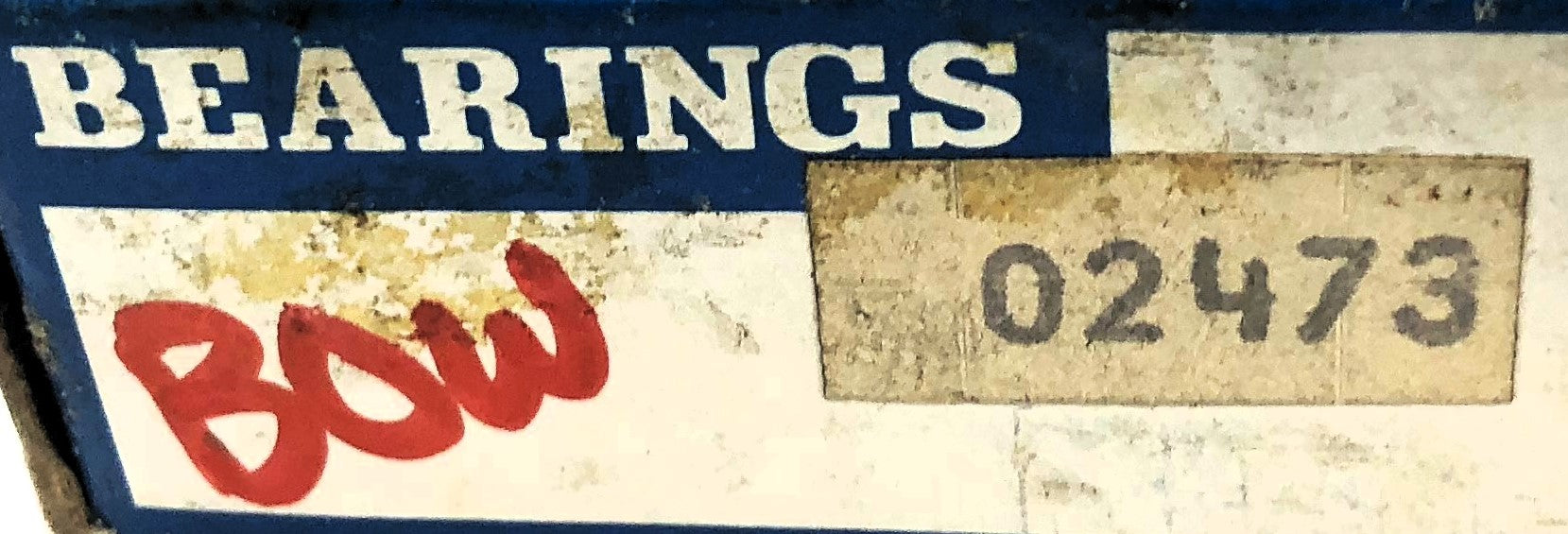 Bower Tapered Roller Bearing Cone 02473 [Lot of 2] NOS