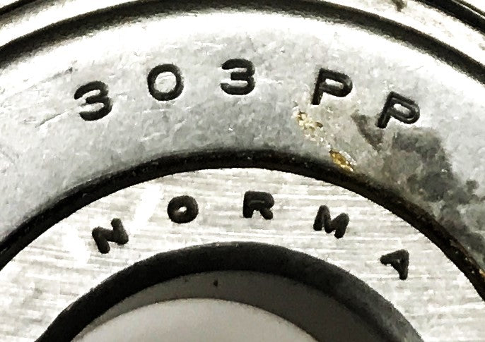 Norma Single Row Ball Bearing 303PP NOS