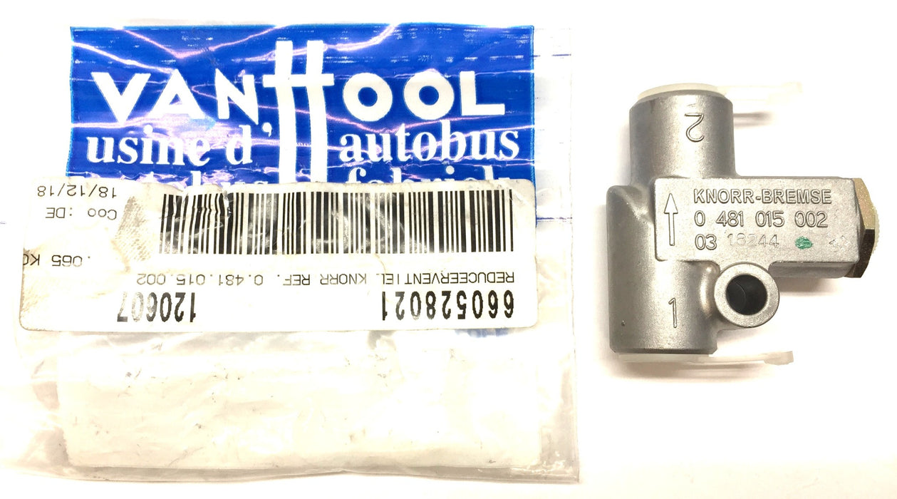 Knorr-Bremse Air Valve 481015002 (660528021/120607) NOS
