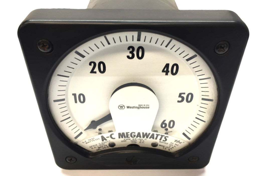 Westinghouse A-C Megawatts Panel Meter KP-241 USED