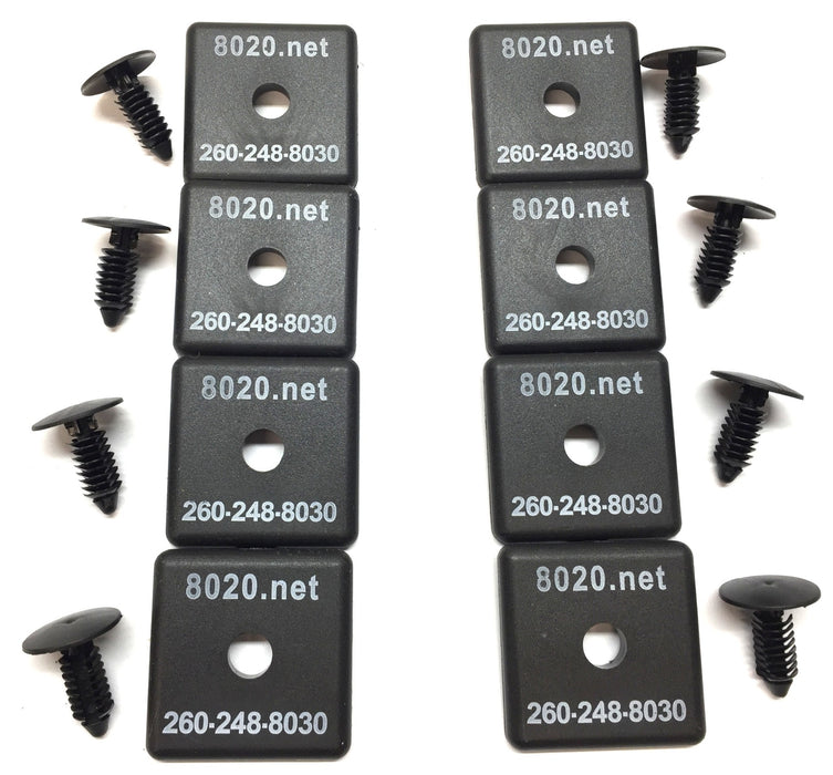 8020.net Plastic Flanged End Cap Plate Set (2pcs) 260-248-8030 [Lot of 8] NOS