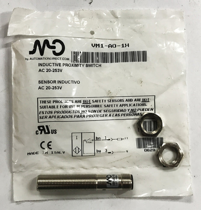 Automation Direct 20-253V Inductive Proximity Sensor VM1-A0-1H NOS