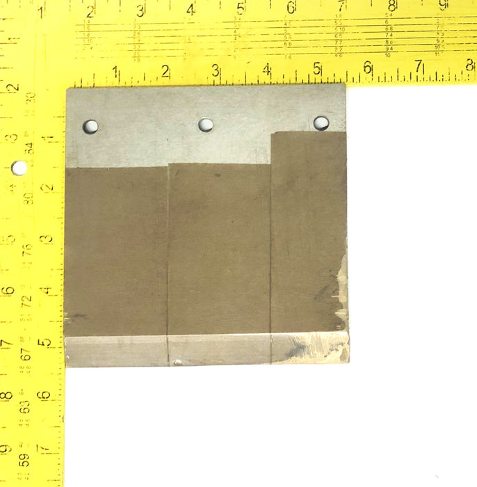 Unbranded 0.25 Inch Width Peel Plate 5.47X5.43 Inch OAL USED