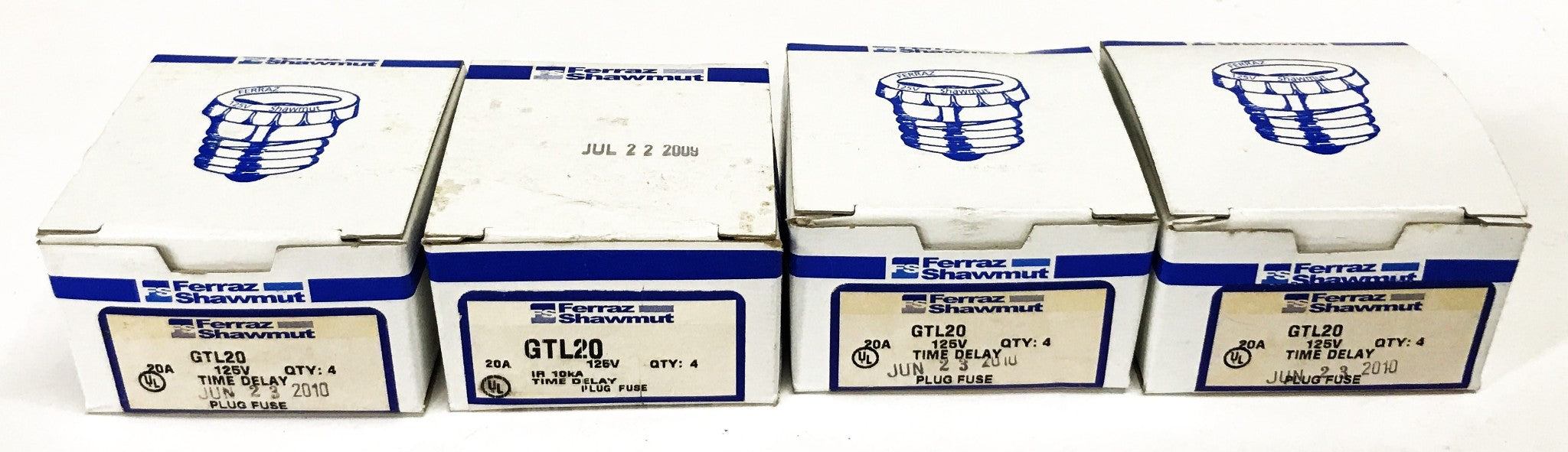 Ferraz Shawmut 20 Amp Edison Base Plug Fuse GTL20 [Lot of 16] NOS