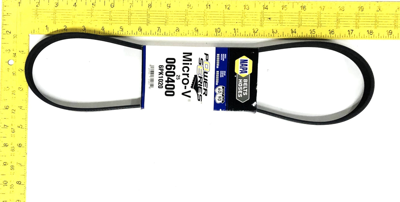 NAPA Power Series Micro-V 25 V-Belt 6PK1020 (060400) NOS