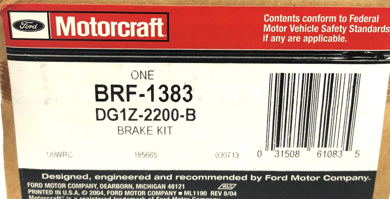 Ford Motorcraft Brake Pad BRF-1383 (DG1Z-2200-B) NOS