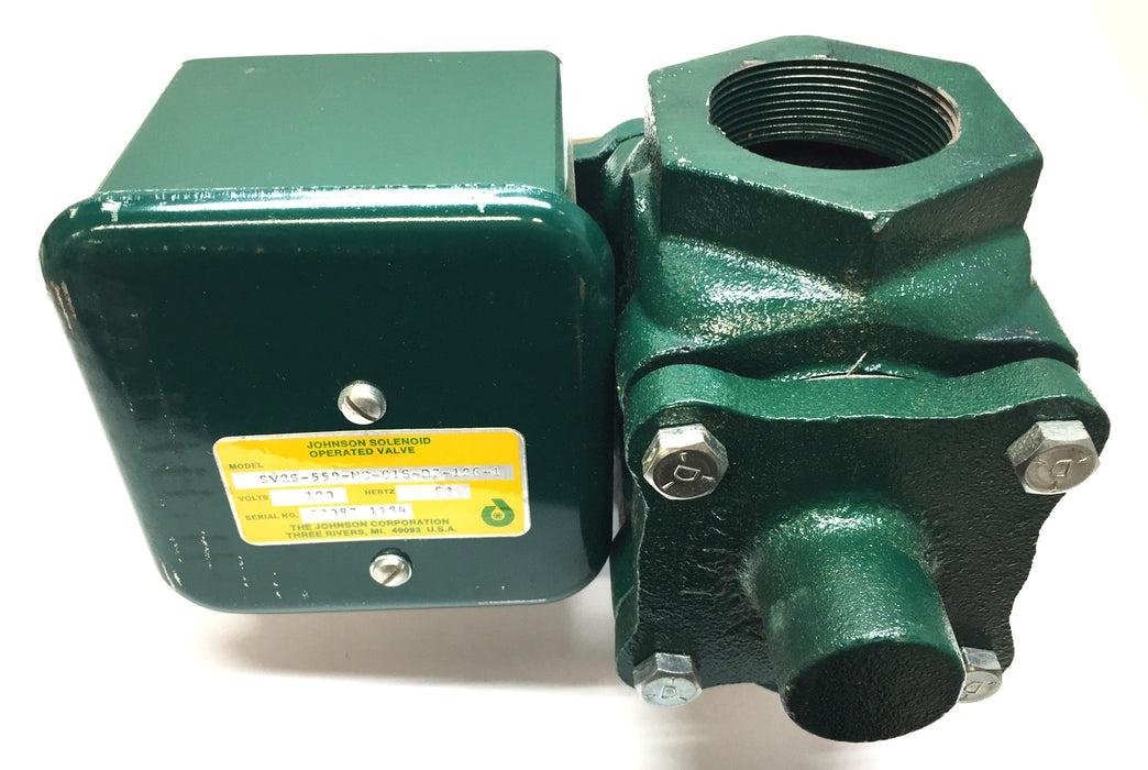 Johnson 120V/60Hz Solenoid Operated Valve SV2S-550-NC-CIS-D7-126-1 NOS