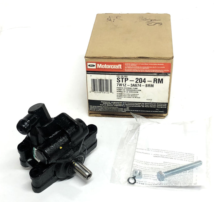 Ford Motorcraft Power Steering Pump STP-204-RM (7W1Z-3A674-BRM) REMANUFACTURED