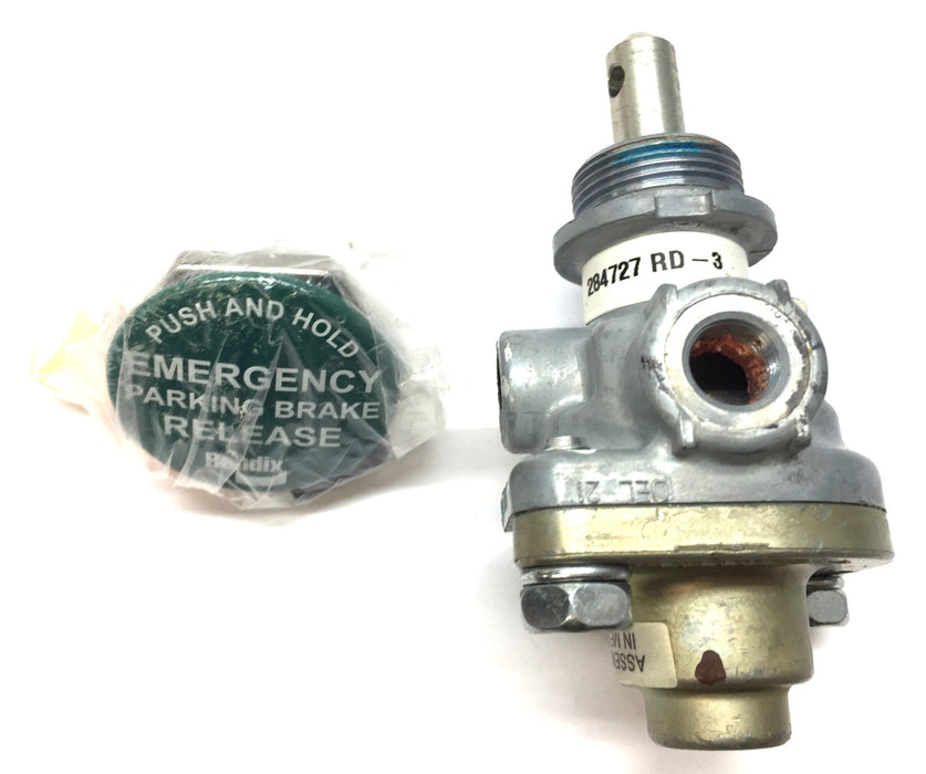 Bendix Control Valve and Green Push-Button Assembly 284727 RD-3 NOS