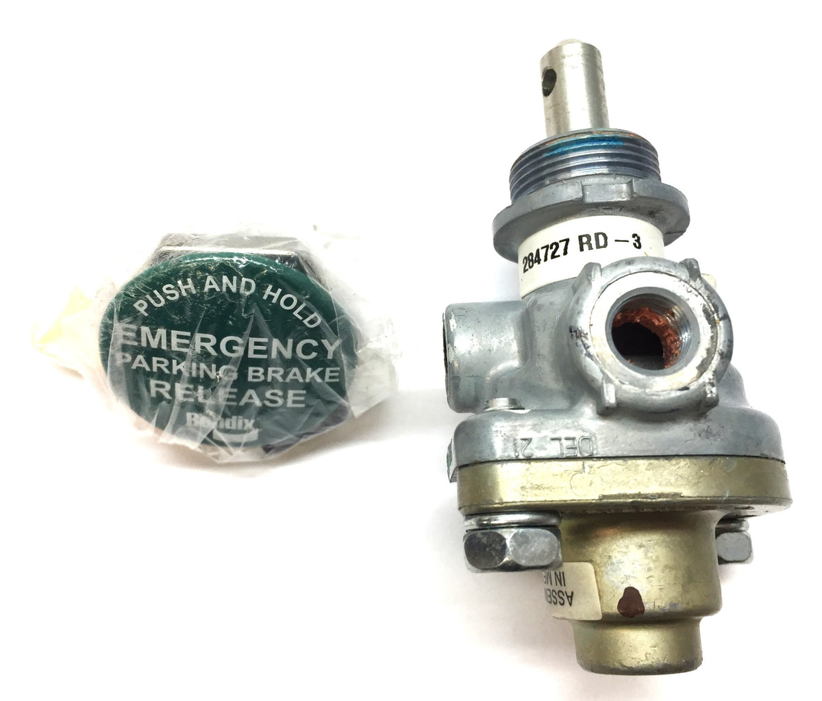 Bendix Control Valve and Green Push-Button Assembly 284727 RD-3 NOS ...