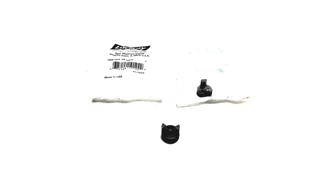 Lovejoy Jaw Coupling Hub 1/8" L-035-2 (L-035) [Lot of 2] NOS