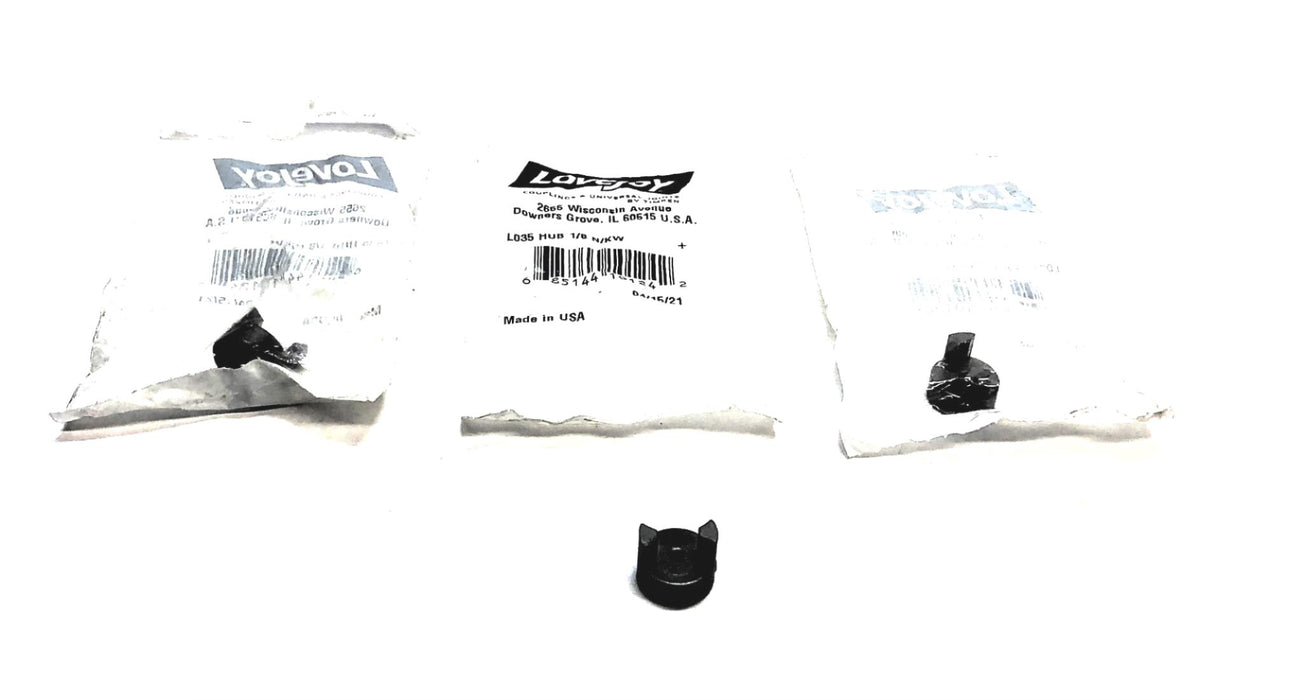Lovejoy Jaw Coupling Hub 1/8" L-035-2 (L-035) [Lot of 3] NOS