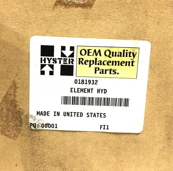 Hyster Hydraulic Filter 0181932 NOS