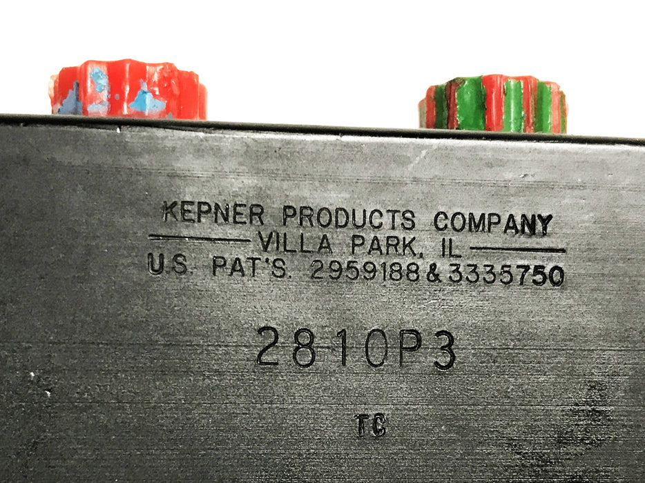 Kepner Dual Lock Check Valve 2810P3 USED