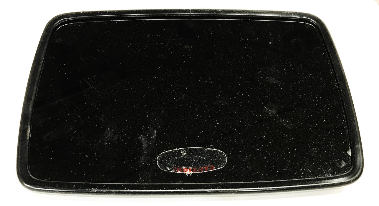 Velvac 6-1/2 inch X 10 inch Black Plastic Wide Angle Flat Mirror 704152-5 NOS